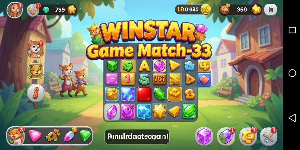 Tampilan gameplay WINSTAR yang menarik dan penuh warna.