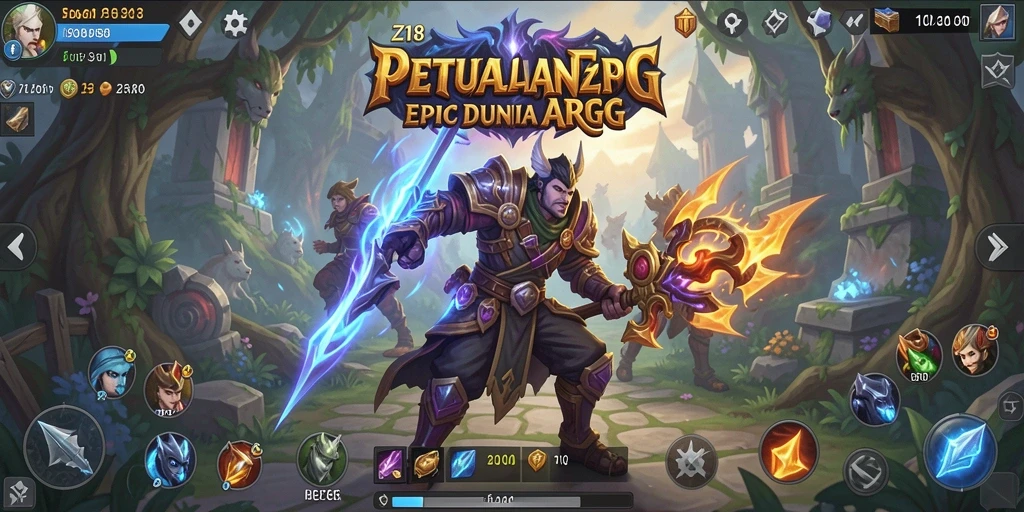 Tampilan gameplay Z18 yang seru dalam pertempuran ARPG.